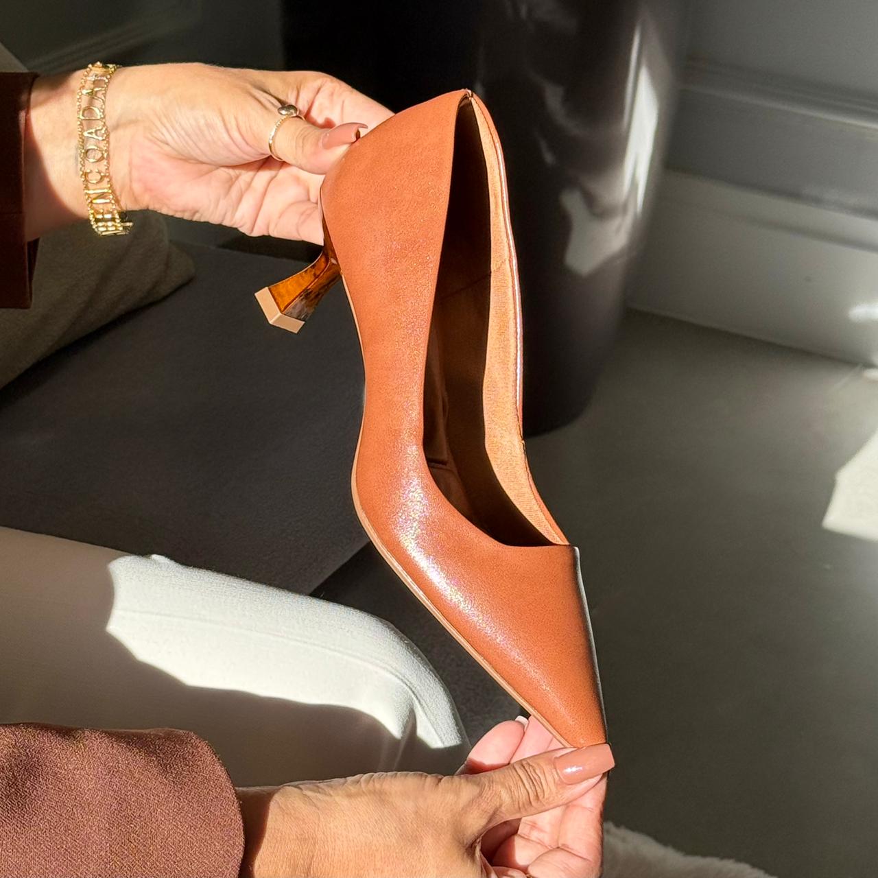 SCARPIN BEBECÊ 3814398 CARAMELO